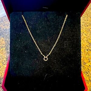 Taurus astrological sign gold tone necklace adjustable chain length